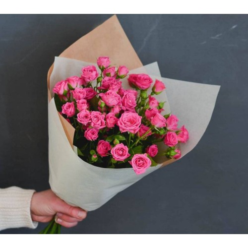 Купить на заказ Букет из 5 кустовых роз с доставкой в Степняке