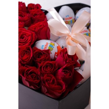 Box of roses and kinders